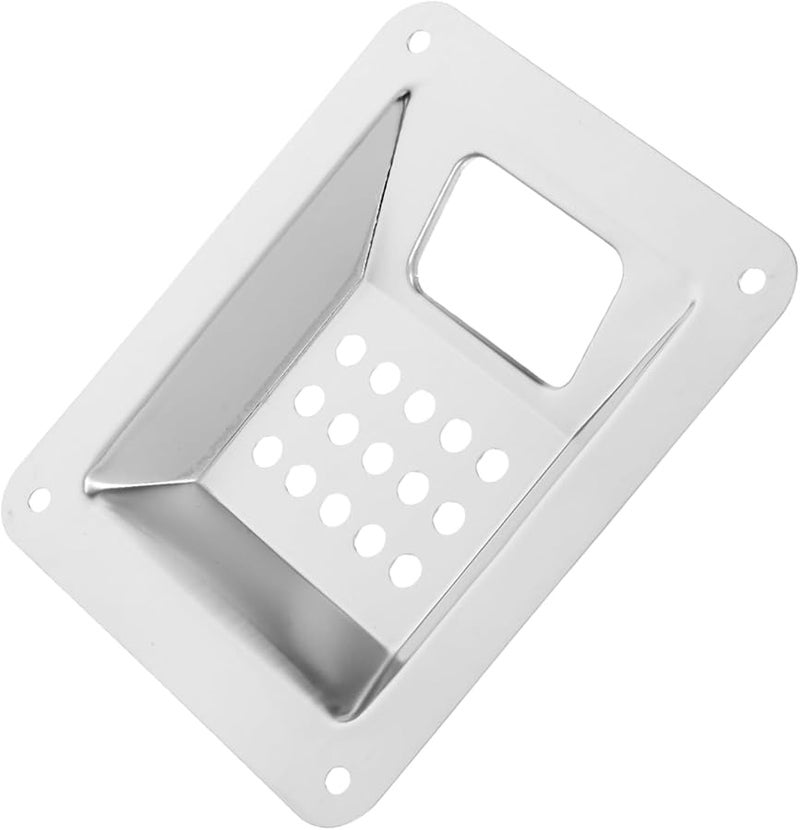 Stainless Steel Outdoor Ashtray 12 5X10 5X1 6CM Portable Wind Resistant Ash Holder - Image 1